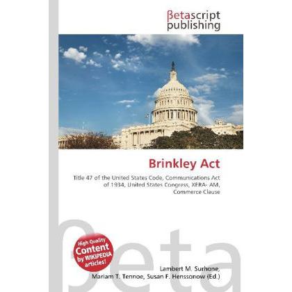 Brinkley Act, Fachbücher