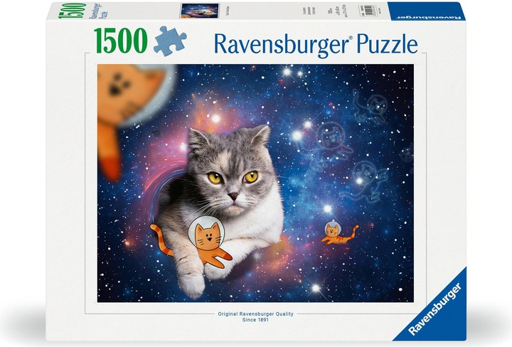 Produktbild Ravensburger Puzzle 12000742 - Katzen fliegen im Weltall - 1500 Teile Puzzle für Erwachsene und (1500 Teile)