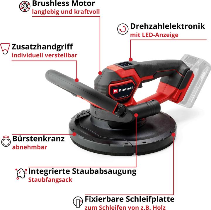 Produktbild Einhell TP-DWS 18/225 Li BL Solo (Trockenschleifer)