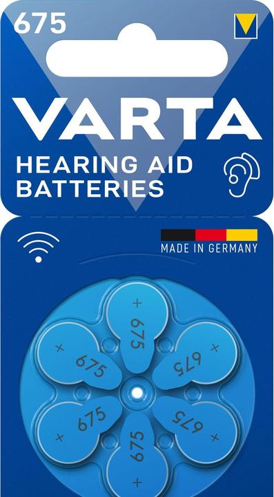 Actual product image Varta Hearing aid battery 675 6 pieces (6 pcs., 675, 640 mAh)