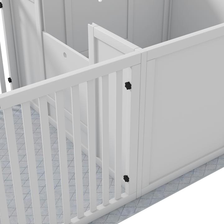 Immagine prodotto PawHut Wurfkiste Kiefernholz, MDF Weiss (Cuccia per cani)