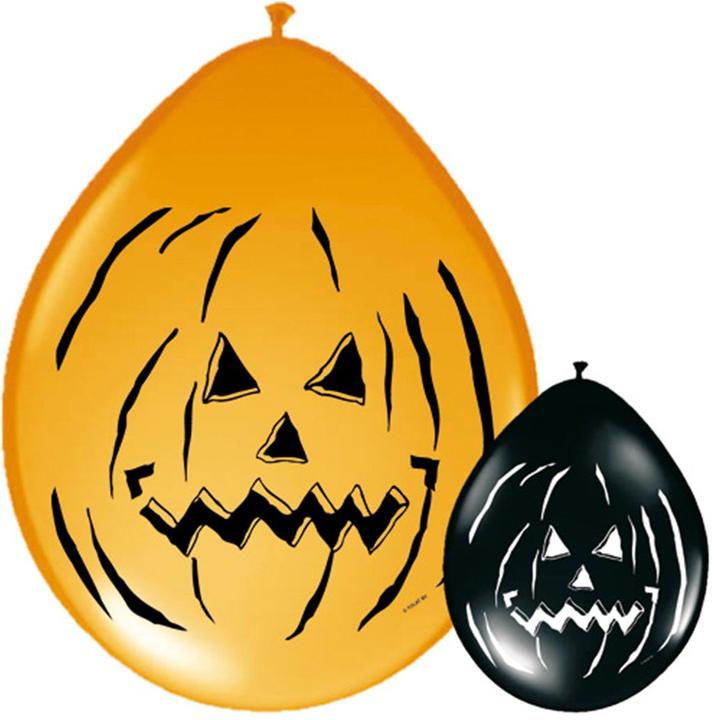 Immagine prodotto Folat Pallone zucca di Halloween 8 pezzi nero-arancio (8 x)