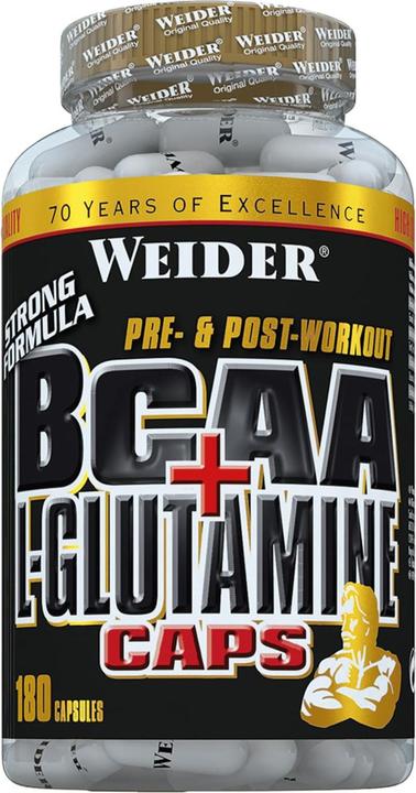 Actual product image Weider BCAA L-Glutamine (180 Piece, Capsules, 256 g)