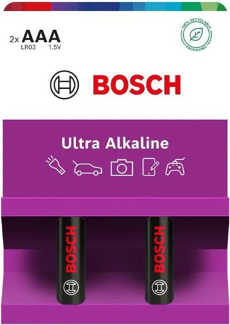 Produktbild Bosch Hausgeräte BOSCH BATTERIE 2 STÜCK AAA ULTRA ALKALINE LR03UA2B/00 (2 Stk., AAA)