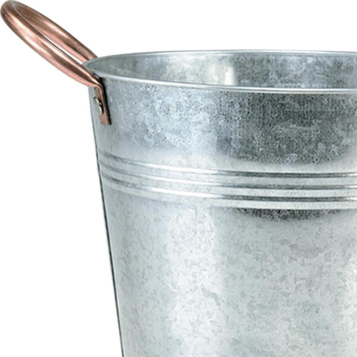 Produktbild Viana Blumentopf mit Griffen Deko Eimer (21 x 21 x 19.50 cm)