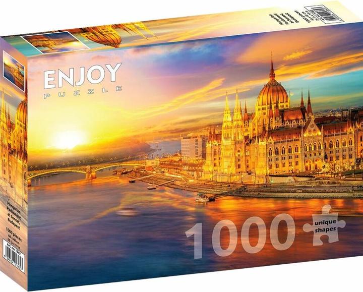 Image du produit Enjoy Puzzle ENJOY-1362 - Parlement hongrois au coucher du soleil, Budapest, puzzle, 1000 pièces (1000 pièces)