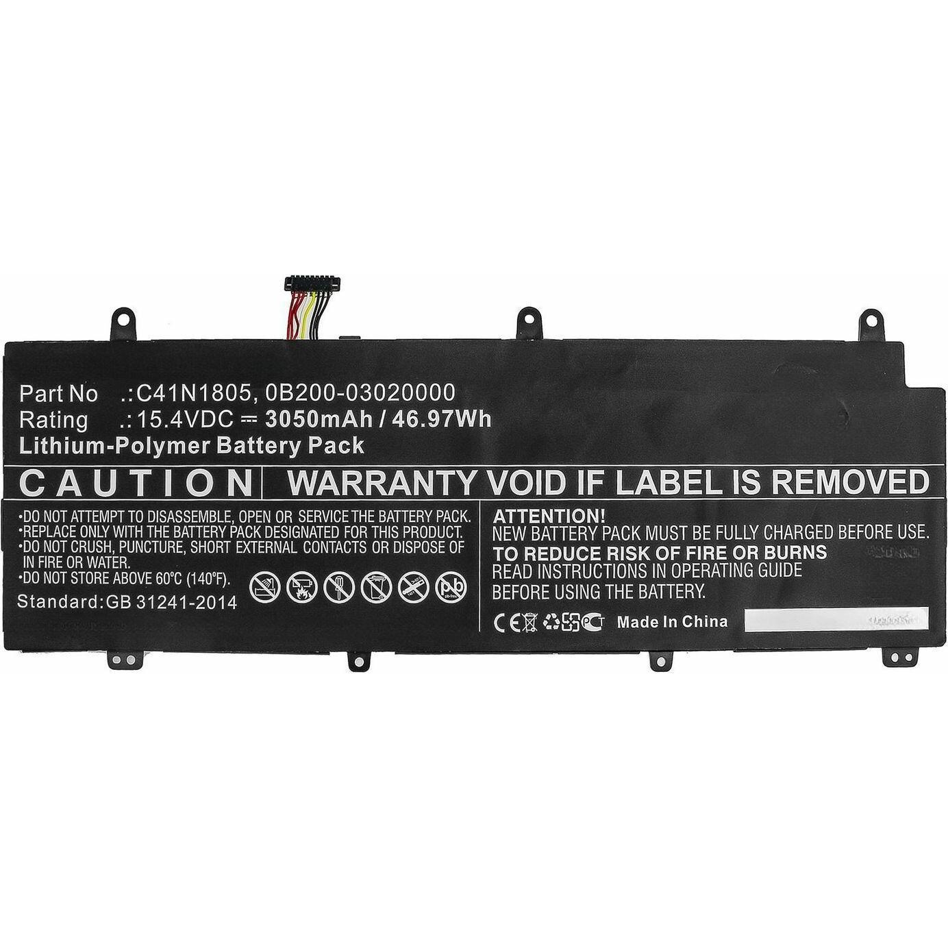 CoreParts Laptop Battery for Asus (3050 mAh), Notebook Akku