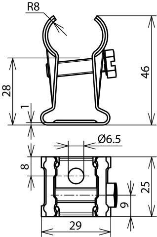 Produktbild Dehn Stangenhalter m. Kralle NIRO f. Rd 13- 275019