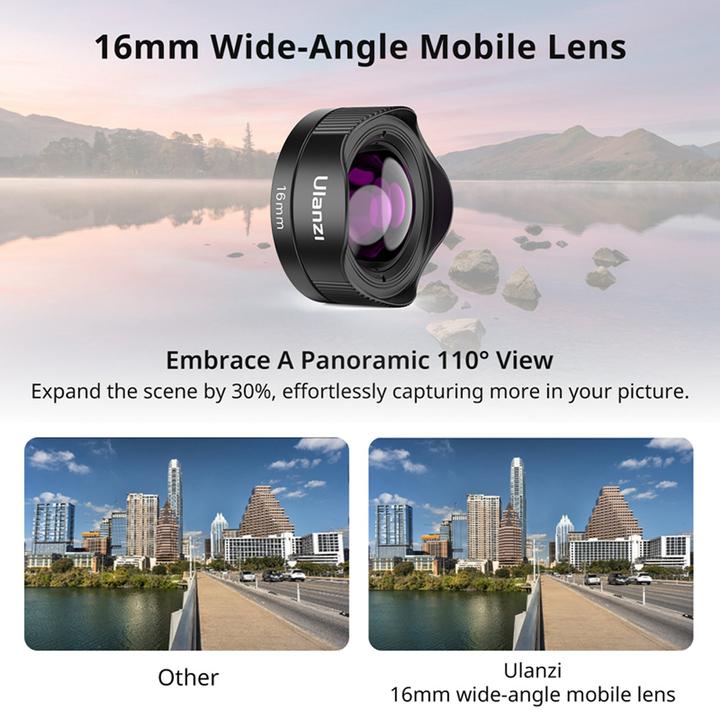 Actual product image Ulanzi CL 005 16mm Wide Angle Mobile Lens