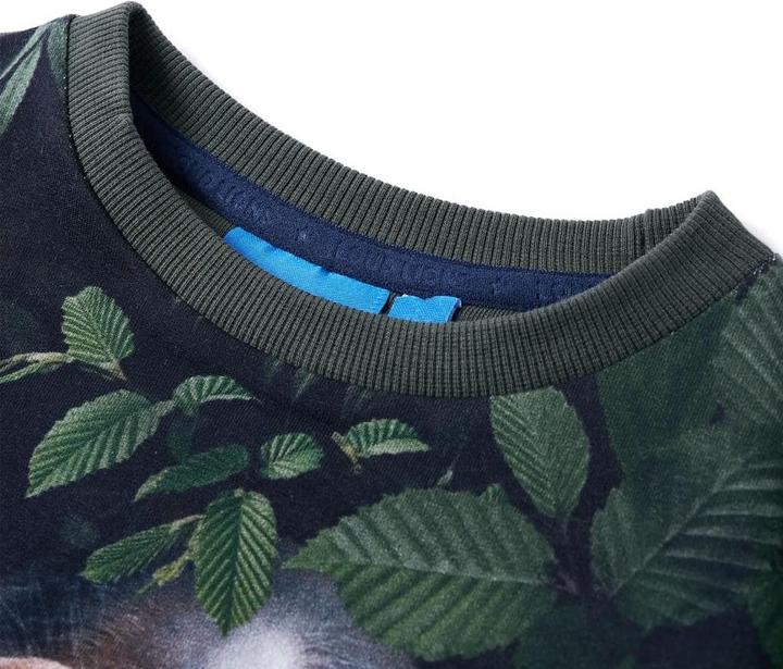 Produktbild vidaXL Kinder-Sweatshirt Dunkles Khaki 92,Material: 92 % Baumwolle (92)