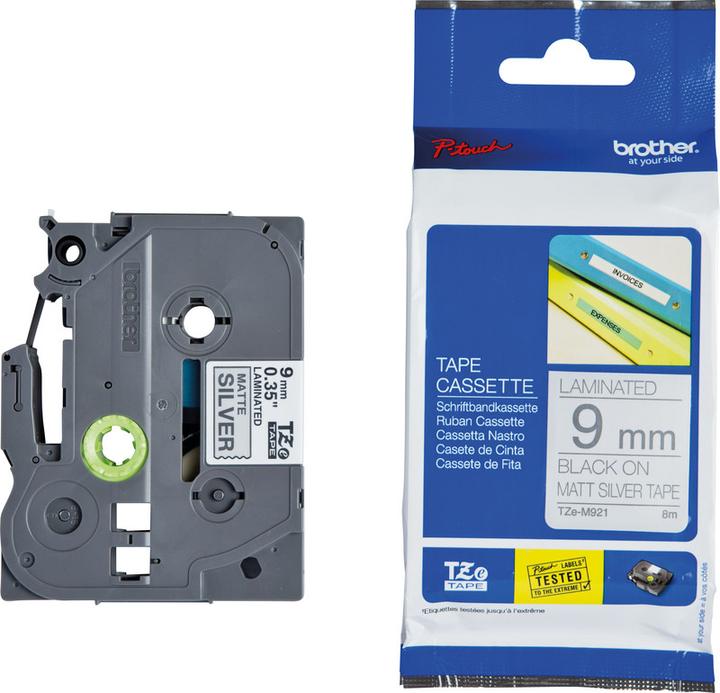 Produktbild Brother TZe-M921 (0.90 cm, Silber, Schwarz)