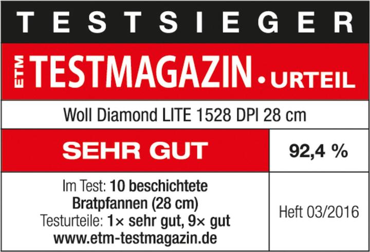 Produktbild Woll Bratpfanne Diamond Lite 28 cm (28 cm, Bratpfanne, Aluminiumguss)