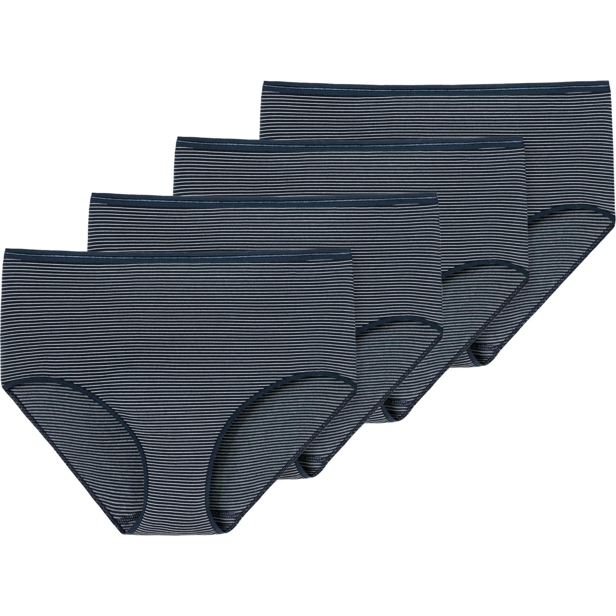 Schiesser, Damen, Unterhosen, 4er Pack Modal Essentials Midi Slip, Blau, (46, 4er Pack)