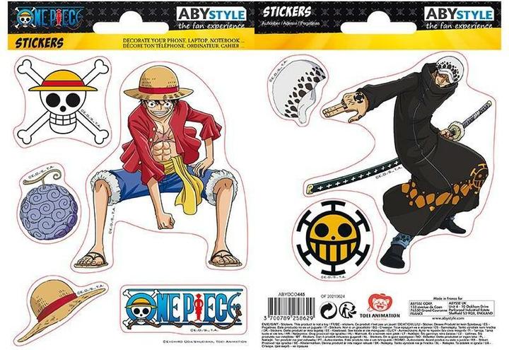 ABYstyle ONE PIECE - Stickers - 16x11cm 2 sheets - Luffy Law X5 - Digitec