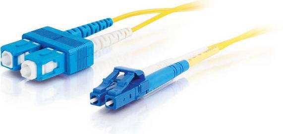 Produktbild C2G LC-SC 9/125 OS1 Duplex Singlemode PVC Fiber Optic Cable (LSZH) (5 m)