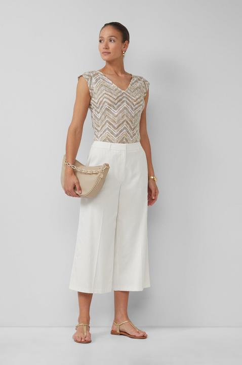 Produktbild S.Oliver Hose Wide-Leg-Culotte aus Lyocell-Baumwollmix (38)
