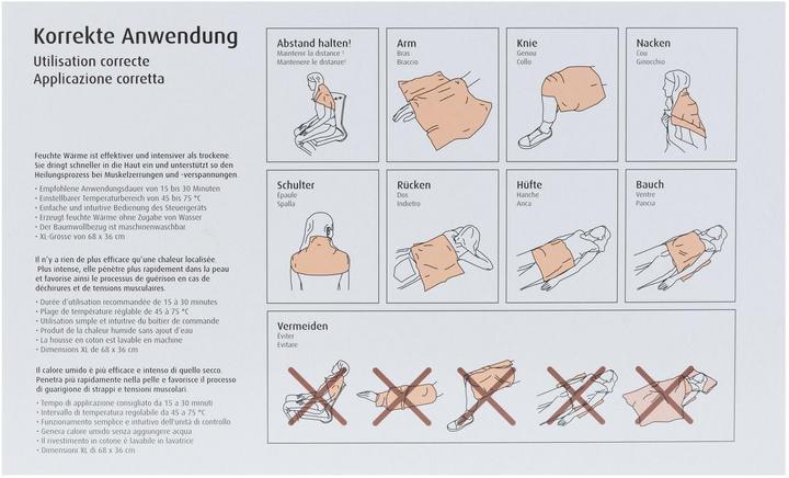 Image du produit Medidor Coussin chauffant humide (68 x 36 cm)