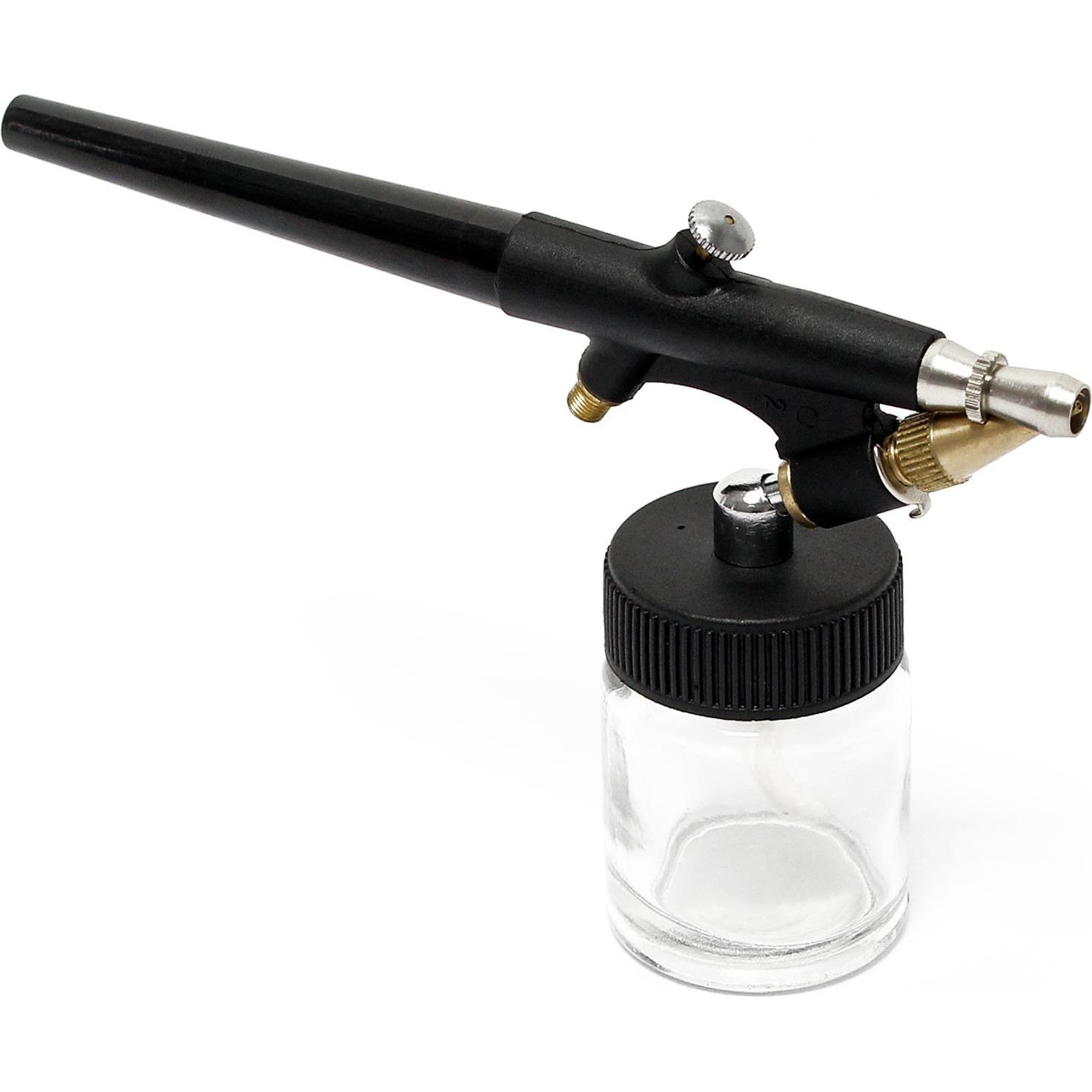 Wiltec Airbrushpistole Spritzpistole Druckluft Typ 138 Single-Action-Funktion Düsen