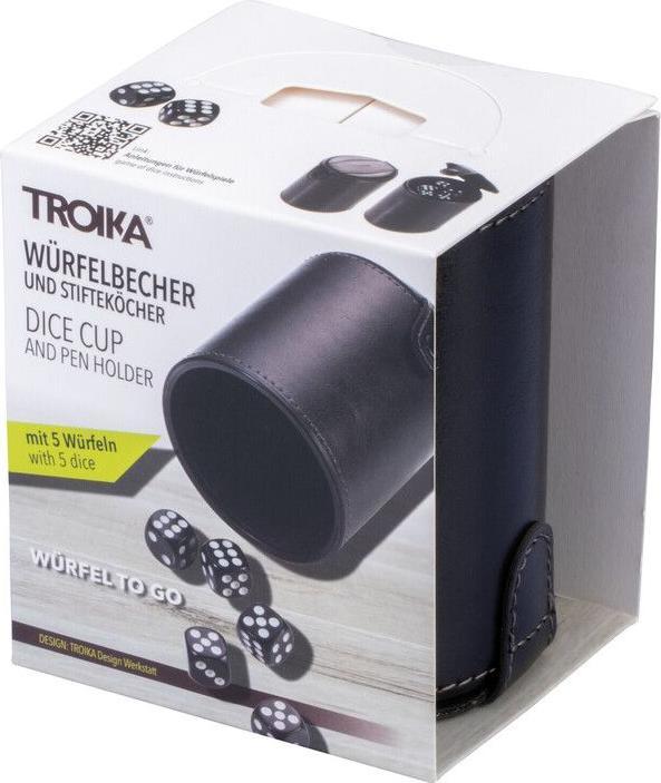 Produktbild Troika Indoor Spiele GAM60/BK Würfel To Go Schwarz