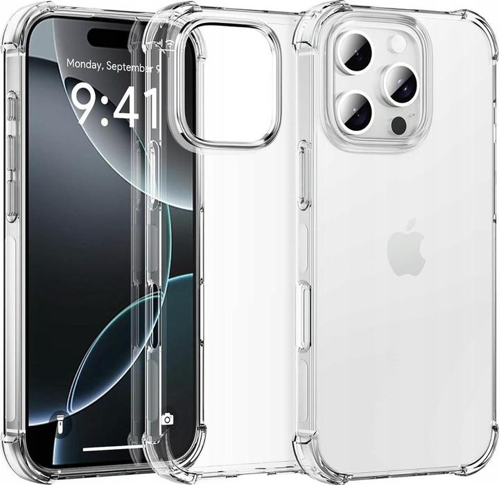 Immagine prodotto Techsuit - Shockproof Clear Silicone (Big Lens Hole) - iPhone 16 Pro Max - Clear (Apple iPhone 16 Pro Max)