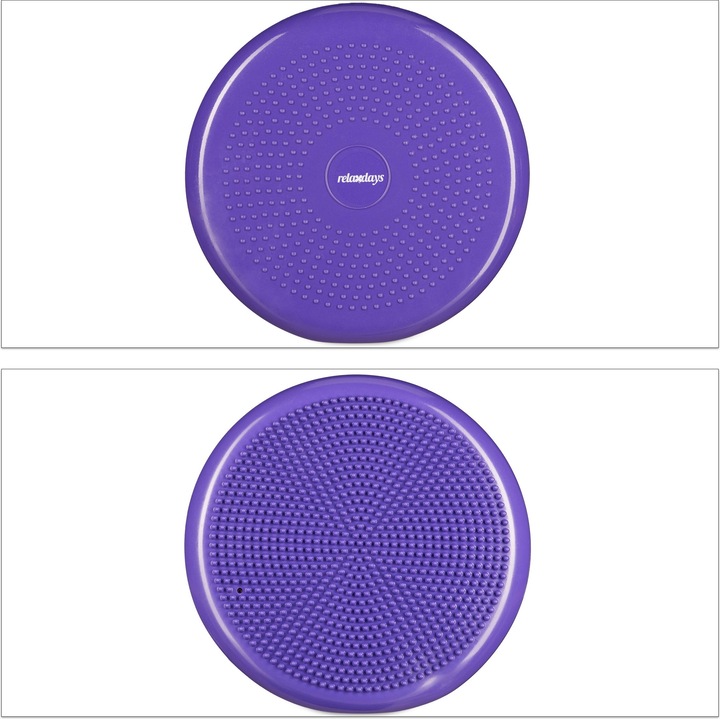 Image du produit Relaxdays Disque d'équilibre de 33 cm avec pompe à air