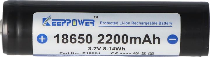 Produktbild Keeppower Akku 18650 geschützt (1 Stk., 18650, 2200 mAh)