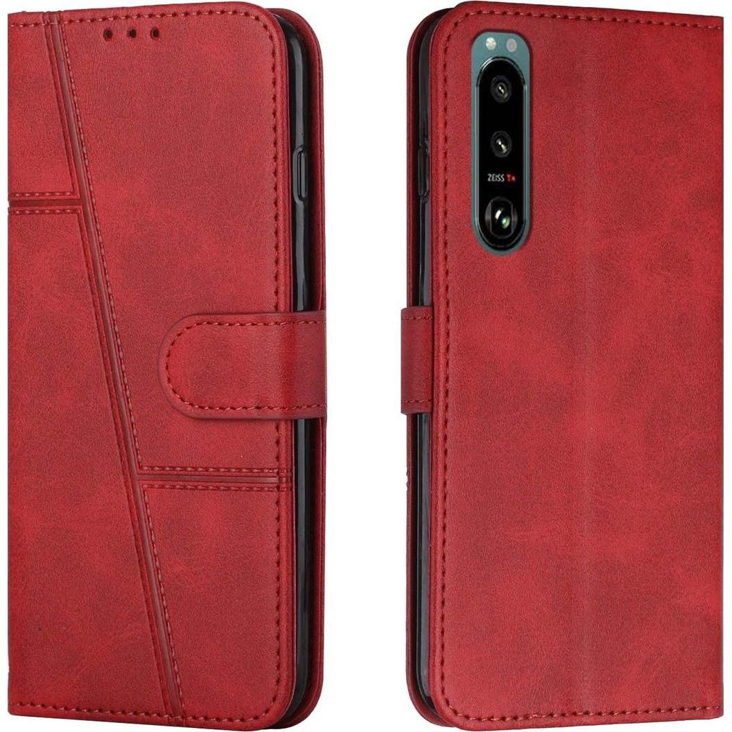 König Design Hülle Handy Schutz für Sony Xperia 5 III Case Cover Tasche Etuis Bumper Wallet (Sony Xperia 5 III), Smartph...