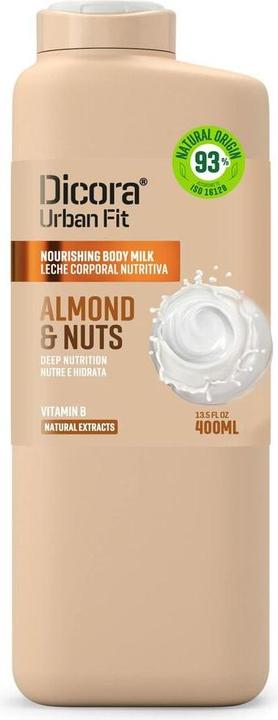 Dicora Latte Corpo con Vitamina B Mandorle e Noci (Latte Corpo) 400 Ml (Latte corpo, 400 ml)