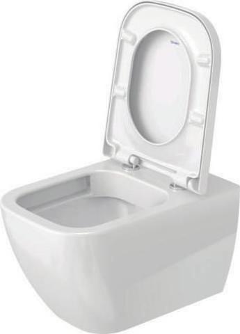 Produktbild Duravit Wand-WC HAPPY D.2 RIMLESS tief, 365x540mm HygieneGlaze weiss