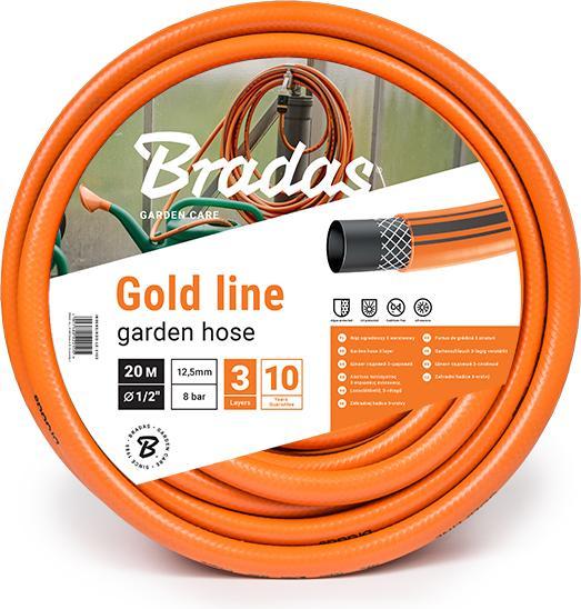 Productafbeelding Bradas Bewateringsslang GOLD LINE 3 / 4'-20m, oranje (20 m, 19.10 mm)