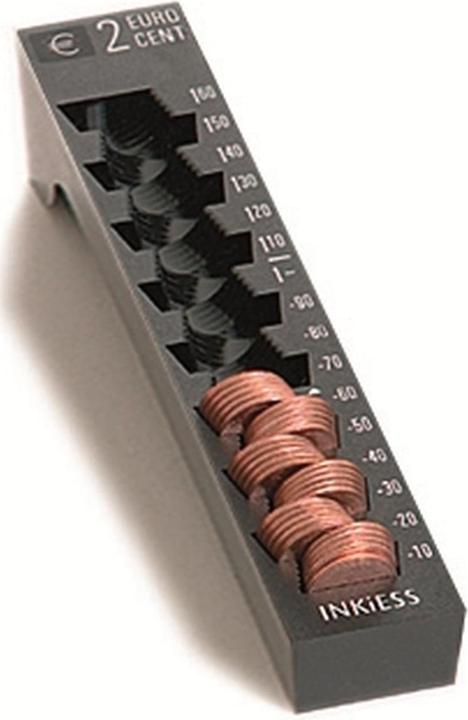 Produktbild Inkiess Einzelmünzbehälter Rekord 2 Euro-Cent schwarz