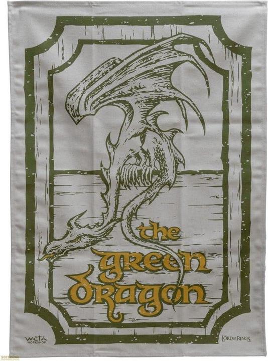 Produktbild Weta Workshop Le Seigneur des Anneaux set de 2 torchons Green Dragon & Prancing Pony 69 cm (69 x 50 cm)