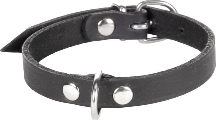 Flamingo Seattle leather collar black M
