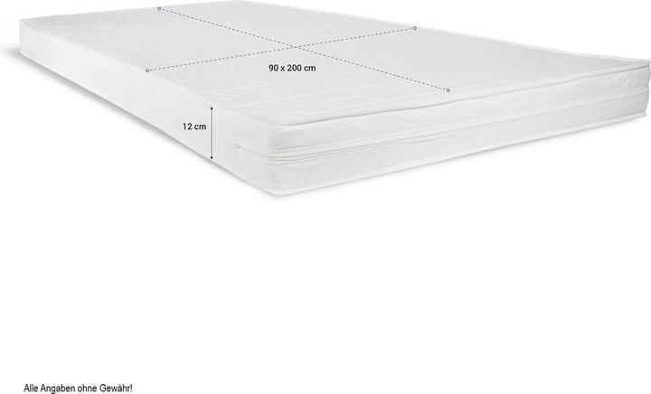 Produktbild Homestyle4u Hochbett Spielbett Kinderbett mit Lattenrost, Matratze, Leiter und Rutsche (90 x 200 cm)