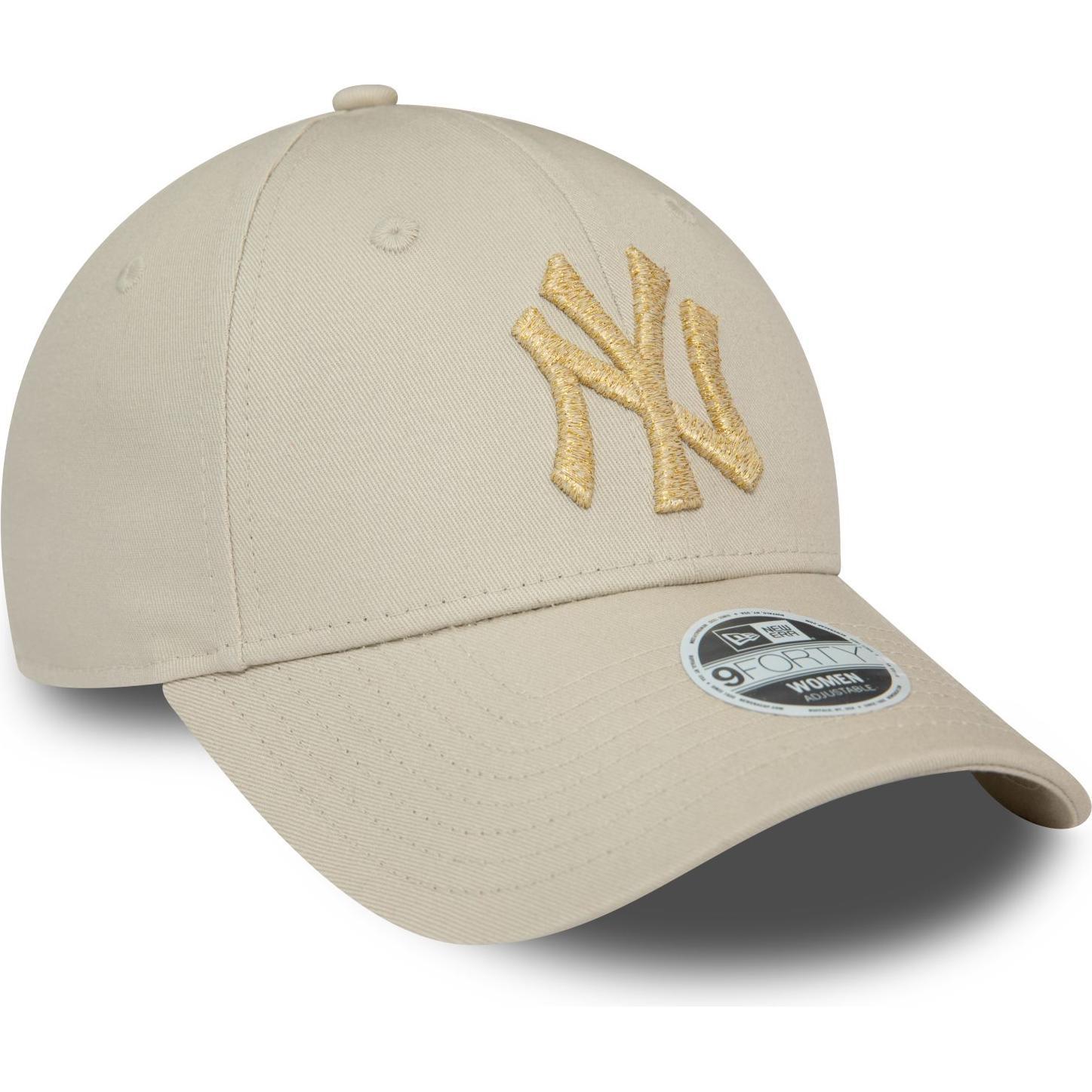 New Era, Damen, Cap, 9Forty Metallic New York Yankees, Beige