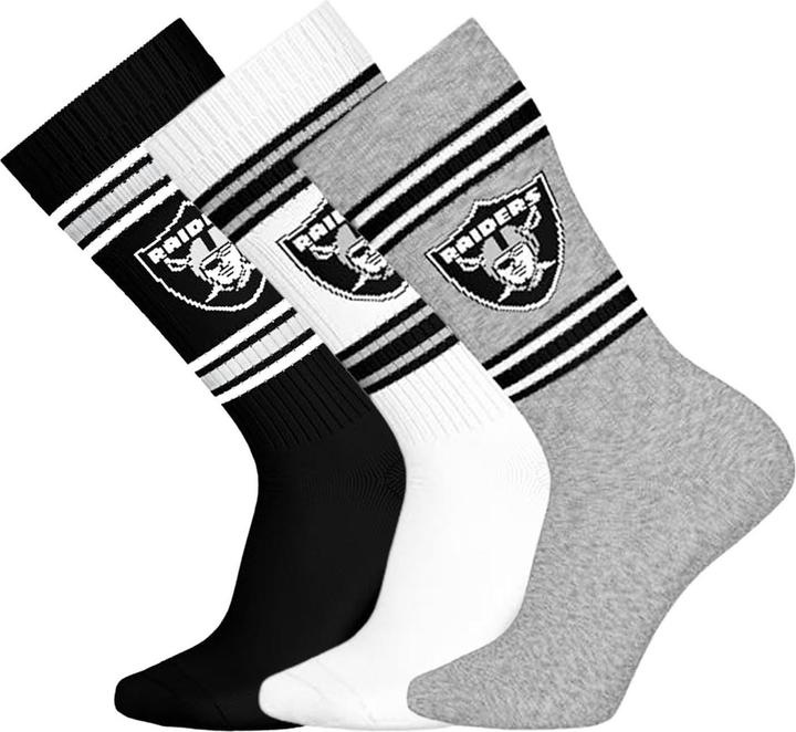 Image du produit Barefoot Las Vegas Raiders 3pk Crew Socks 39-42 (39 - 42)
