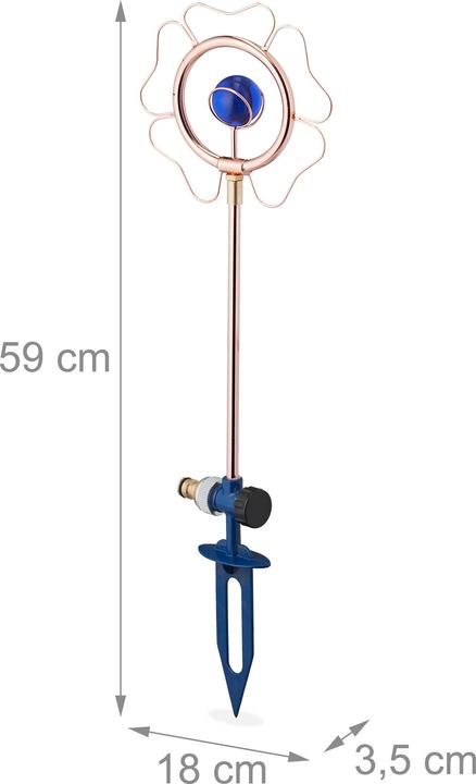 Immagine prodotto Relaxdays Irrigatore per prato (Irrigatore circolare)