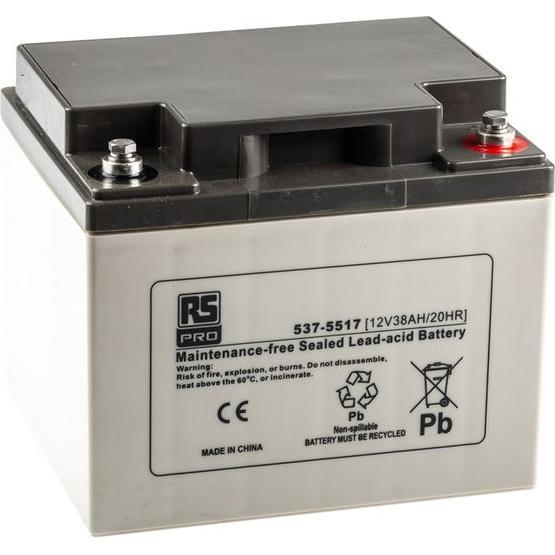 Thumbnail - Rs Pro Bleiakku 12V 38Ah (12 V, 38000 mAh)
