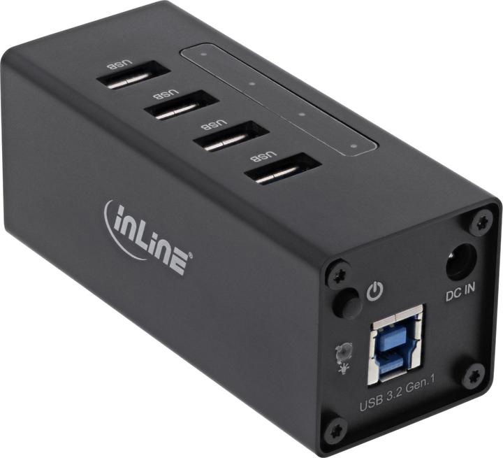 Actual product image InLine USB 3.0 Aluminium Hub (USB-B, 4 Ports)