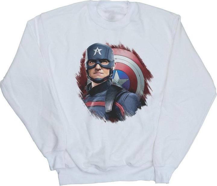 Actual product image Boys The Falcon And The Winter Soldier Captain America Stare Sweatshirt (140, 146)