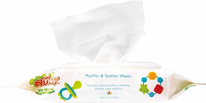 Actual product image Nuby Wet wipes for dummies and toys (48 x, up to 12 M.)