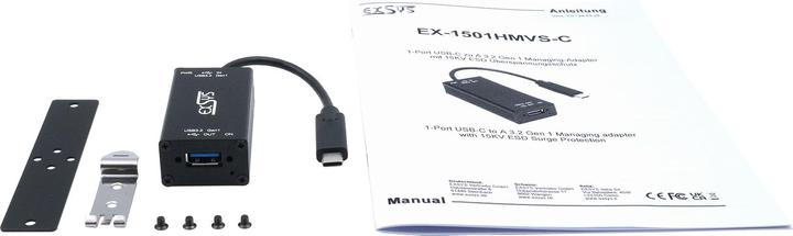 Produktbild Exsys USB 3.2 Gen 1 Managing Adapter (USB-C, 1 Port)