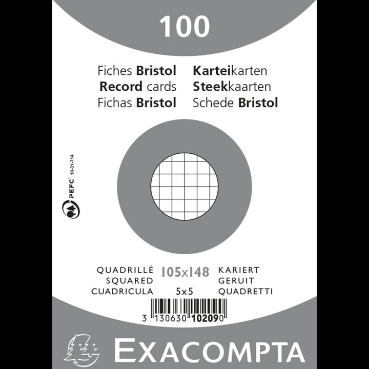 Actual product image Exacompta Index cards (A6, 205 g/m², 100 x)