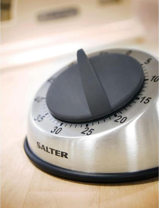 Actual product image Salter 338 SSBKXR15 Stainless Steel Mechanical Timer