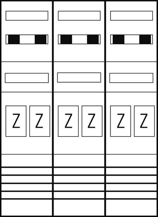 Produktbild ABN Zählerplatz eHZ 6Z mit HS/OKK EZ37860 (EZ37860)