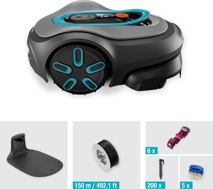 Actual product image Gardena smart SILENO pro 600 square metre robot lawnmower (600 m², Boundary wire)