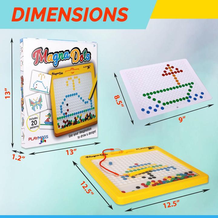 Actual product image Playmags Magna Dots magnetic drawing board L
