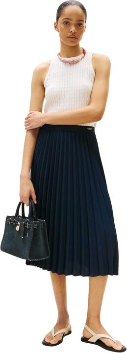Produktbild Tommy Hilfiger Fluid Pleated Pull On Midi Skirt (42)