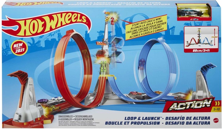 Actual product image Hot Wheels Loop & Launch Track set