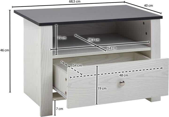 Actual product image Wohnling Elle (68.50 x 40 x 46 cm)